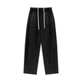 400GSM Men’s Vintage-Wash Scythe-Cut Barrel Pants Vintage Black