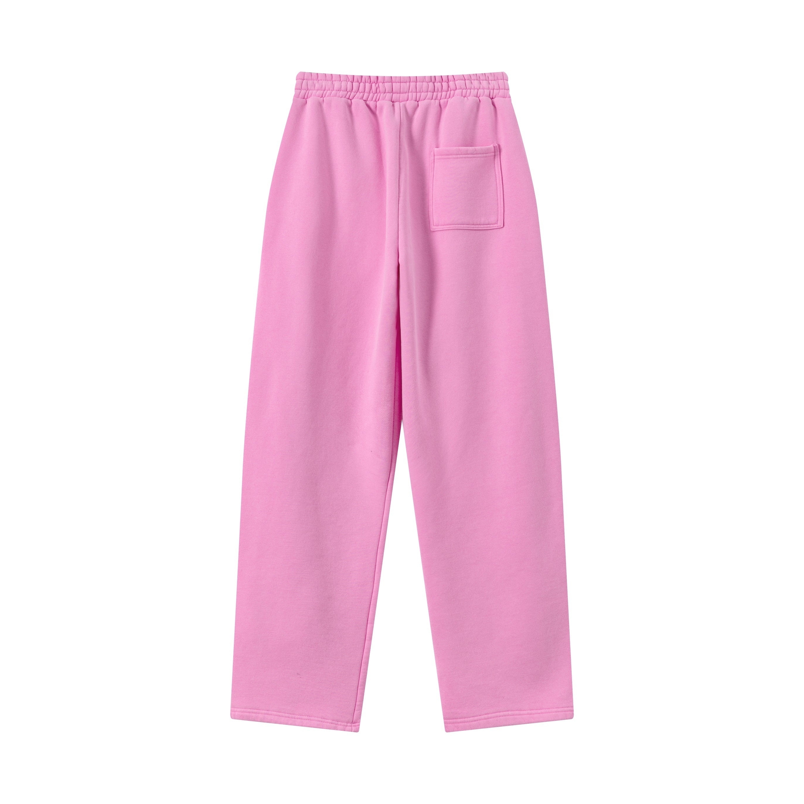 400GSM Men’s Vintage-Wash Scythe-Cut Barrel Pants Vintage Peach Pink