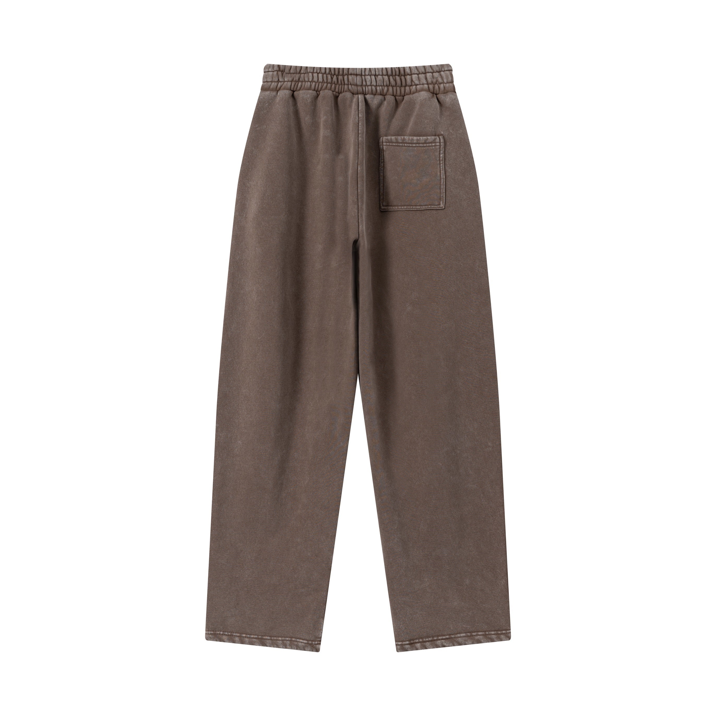 400GSM Men’s Vintage-Wash Scythe-Cut Barrel Pants Vintage Dark Brown